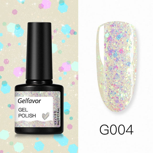 Nail Polish Glitter For Manicure UV