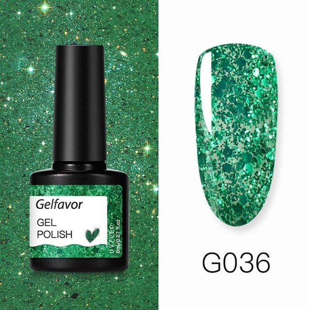 Nail Polish Glitter For Manicure UV