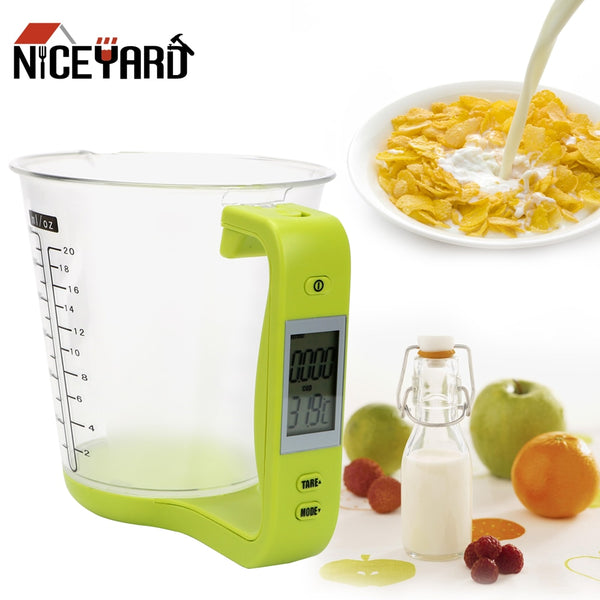 Kitchen Scales Digital Weigh/Temperature Measurement With LCD Display